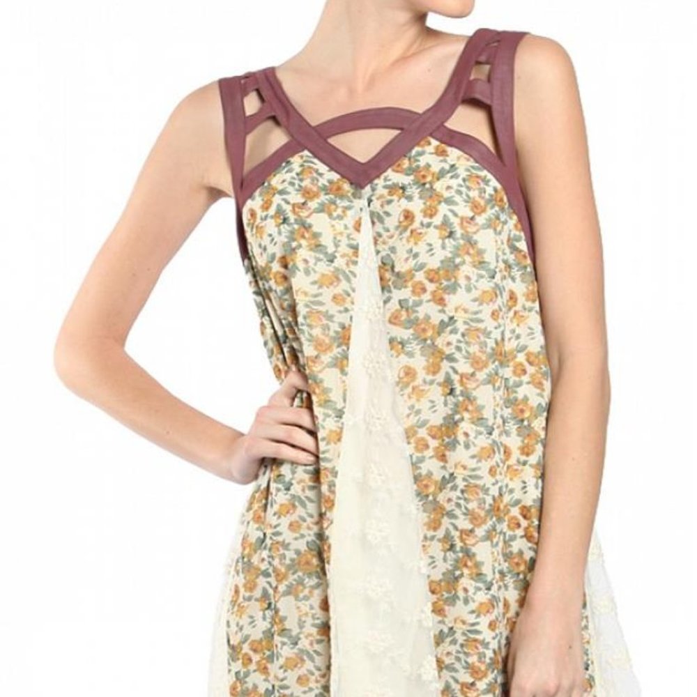 RYU ROSE PRINTED DRESS - Picture 5 of 6